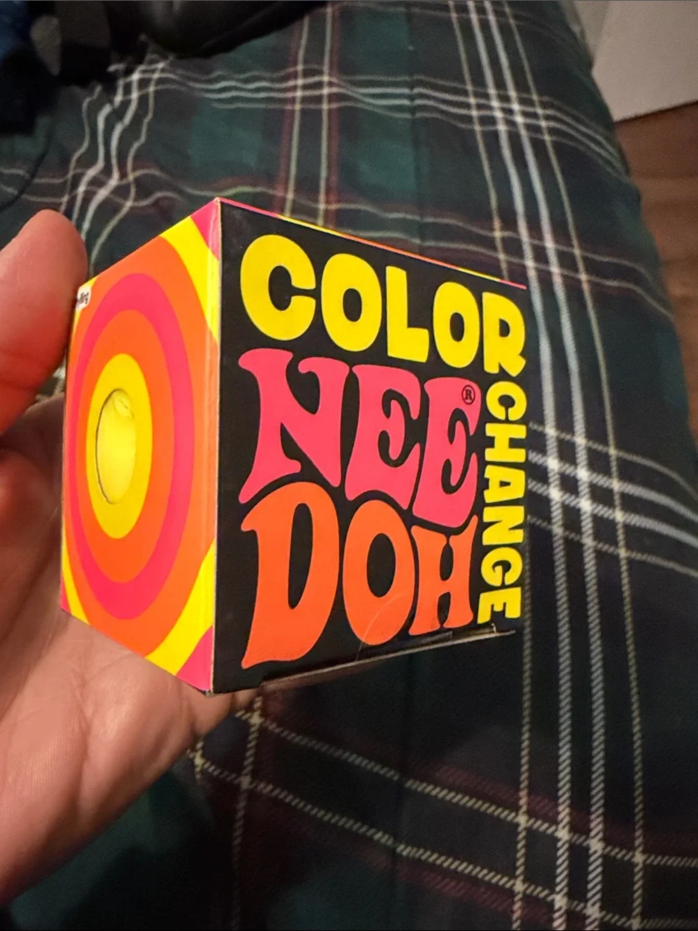 Authentic NEE DOH Color Change Toy - Bright Yellow & Orange